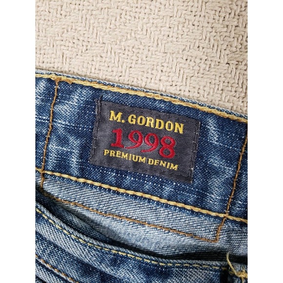 M Gordon Jeans Mens 32x30 Denim Bootcut Cotton 1998 Pockets Mid Rise - Picture 8 of 15